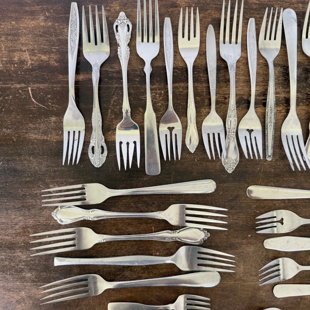 Vintage Oneida, Anneta, International Stainless Steel Flatware Fork Mixed Lot 29